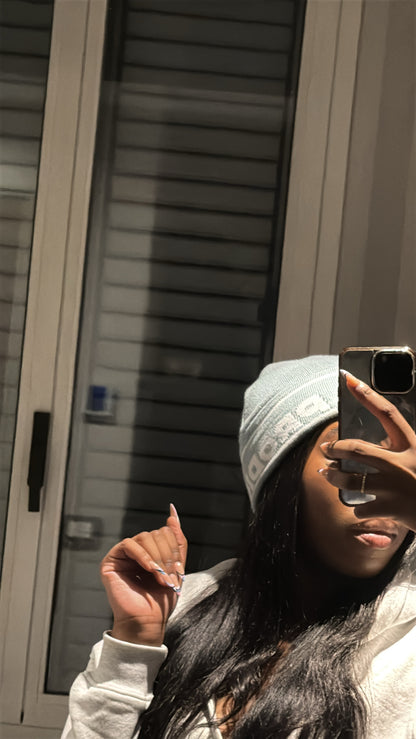 “GREY” BEANIE SET